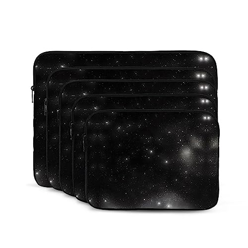Black And White Galaxy Laptop Sleeve Case 15 Inch Suitable For Notebook Computer Tablet Traveling Carrying Simple Case2