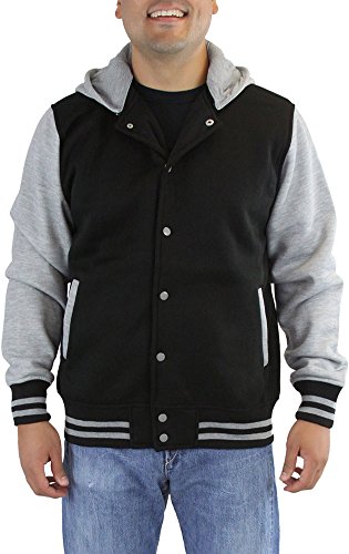 Image of ToBeInStyle Men's Polar Fleece Long Sleeve Zip Up Kangaroo Pocket Cold Weather Hoodie Jacket