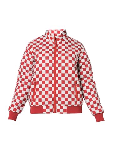 Image of ONLY Checked Stand Collar Bomber Jacket