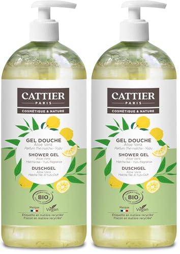 CATTIER Gel Douche Douceur formule VEGAN qui apaise et nettoie la peau