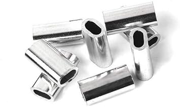 Momoi Silver Lock Aluminum Crimp Sleeves for Offshore Fishing