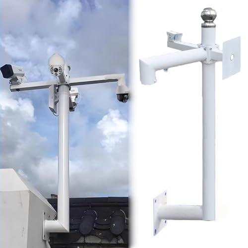 Poteau de sécurité CCTV extensible pour inspection de toiture