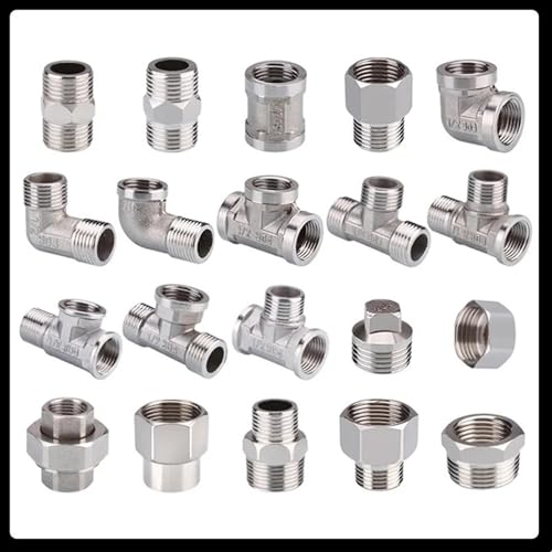 Raccord de plomberie T té 1/2 en acier inoxydable 304 femelle mâle