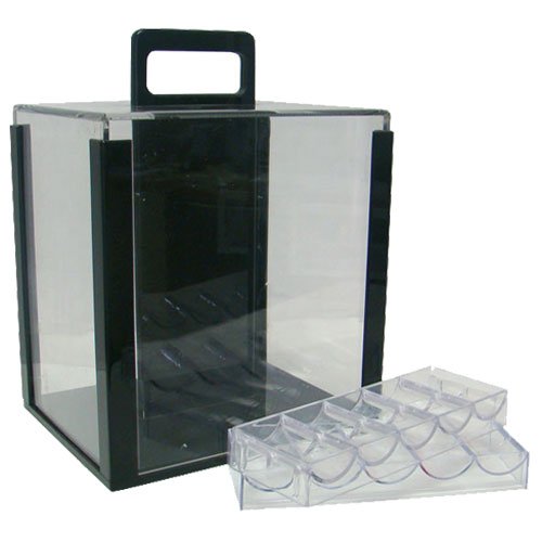 Claysmith Gaming 1,000 Ct Bluff Canyon Poker Set - 13.5g Clay Composite Chips with Acrylic Display Case for Casino Games