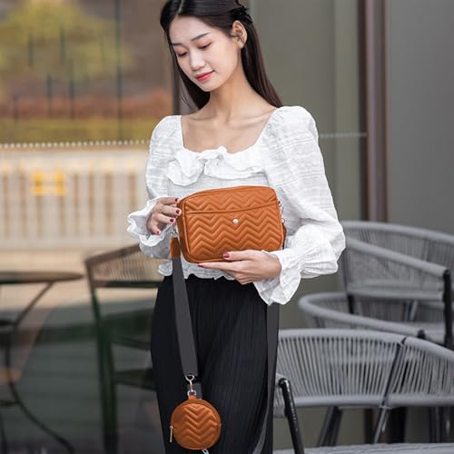 Crossbody Bags for Women Waterproof Shoulder Bag with Small Purse, Casual PU Leather Ladies Handbag Handbag2