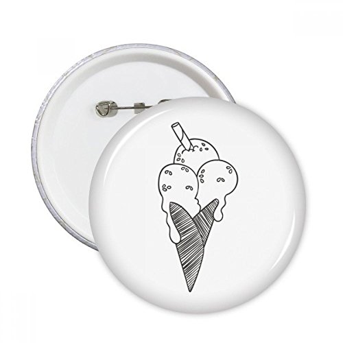 Vêtements tristes ? Badge biscuits au sésame noir boutons ronds XL pour customiser vos looks