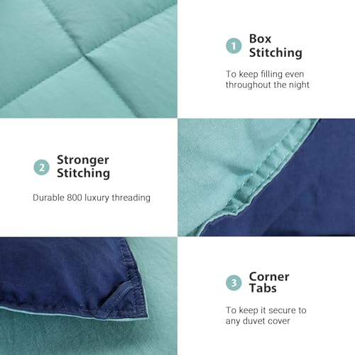 image for KASENTEX Reversible No-Shrink King Size Comforter Set with 2 Shams - D