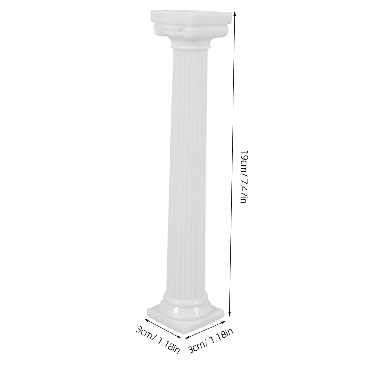 Uonlytech 12pezzi Espositore per Torte Supporti per Torte Nuziali Separatore per Fondente Decorazioni Piedistallo Colonna Romana Alzate per Colonna