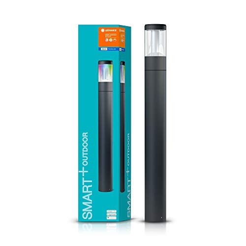 Smart+ LED Gartenpylone mit 90cm Höhe, dimmbar, warmweiß bis tageslicht, RGB Farbwechsel, Kompatibel mit Echo Plus und Echo Show (2. Gen.)