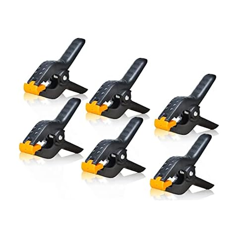EMART Heavy Duty 6 Pack Muslin Spring Clamps, 4.5 inch Photo Booth Backdrop Clips for Photography Studio Cover