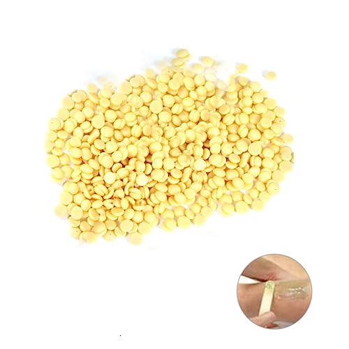 GANAZONO 100g Cera Depilatoria Dura Perlas De Cera Indoloras Para Depilación Sin Tiras Uso Seguro Todo Tipo De Piel Color Amarillo