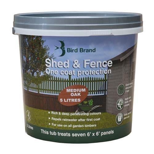 Bird Brand Shed & Fence - Medium Oak