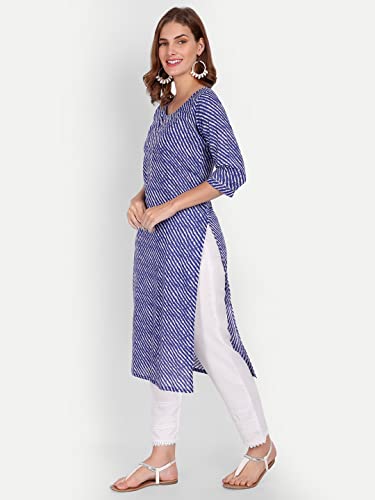 Image of Women's Cotton Printed Straight Kurti