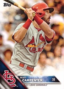 2016 Topps 244 Matt Carpenter Baseball Card
