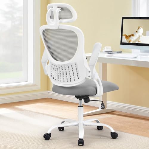 Sweetcrispy Home Office Desk Chair, Ergonomic High-Back Mesh Roll...
