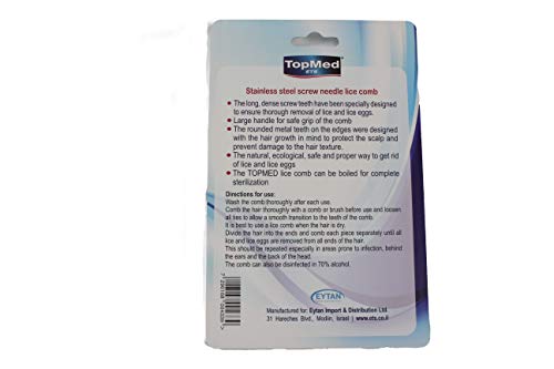 Lice Comb steel screw needle spiral miniatura 3