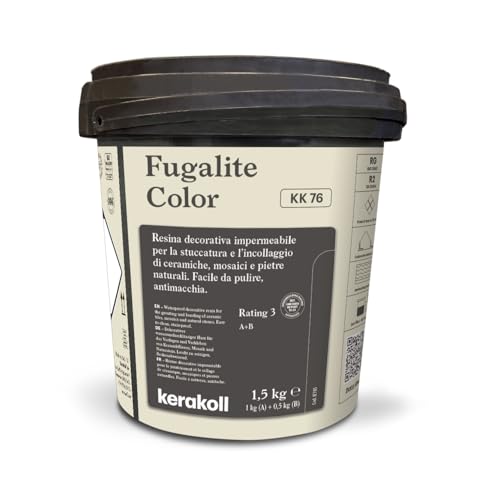 Kerakoll Fugalite Color Epoxy Resin, Tile Grout, 50 Colours, 1.5kg (KK-76, One Size)