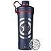 BlenderBottle Marvel Radian Shaker Cup izolowana butelka na wodę ze stali nierdzewnej z trzepaczką drucianą, 740 ml, tarcza Kapitana Ameryki