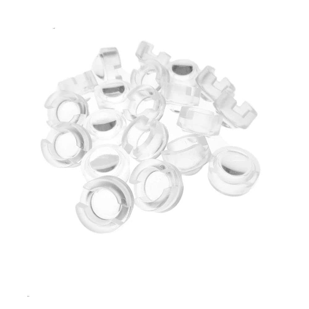 MinLia 10 Pcs LED Light 1W 3W 13mm Lens for IR CCTV Collimator Lens Reflector Acrylic Lens with Holder Reflector Collimator(45 Degree)