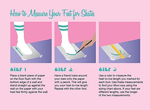 Moxi Skates - Beach Bunny - Fashionable Womens Roller Skates | Strawberry Lemonade | Size 8