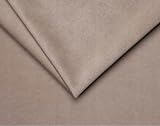 TAPHICEROS Tela de Terciopelo, Café au lait, 250cm x 140cm, Se vende por metro de tela de microfibra, Material decorativo, Imitación artificial de ante para cortinas, muebles, bricolaje, coche
