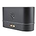 Flame Diffuser Humidifier with Colorful Flame Effect - Essential Oil Aroma Therapy - Silent Fire Air Diffuser - Ideal for Home, Office, Bedroom - Black