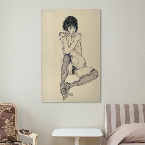 Toile Egon Schiele 40x60cm pour habiller un mur vide sans encombrer l'espace - 7