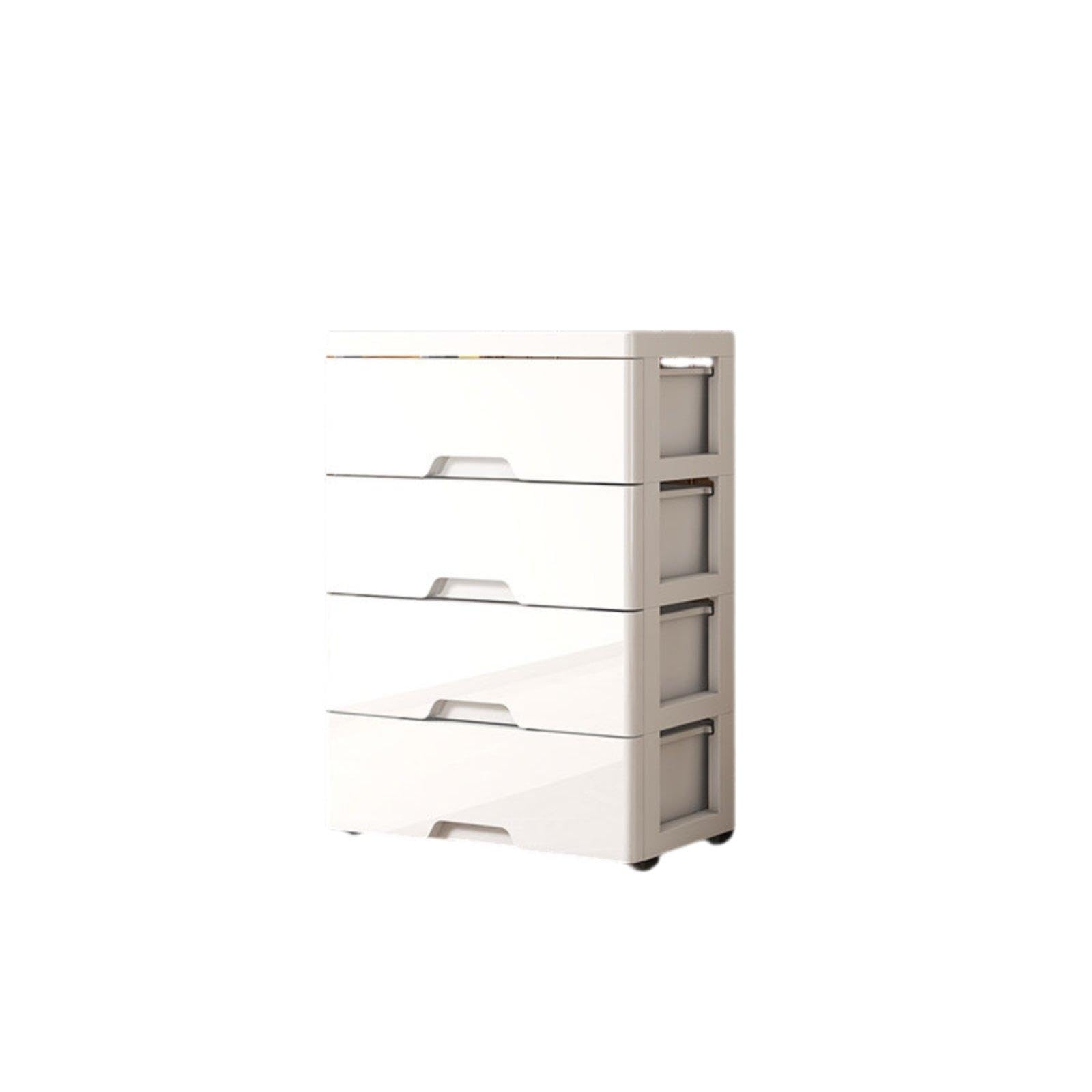 Bedside Storage Cabinet Modern Simple Style Multi-Layer Drawer Cabinet High Capacity Freestanding Drawer Organizer for Bedroom, Living Room, Closet White 36cm-4tier-hollow-image-29
