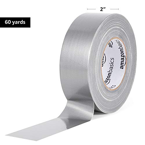 AmazonBasics General Purpose Duct Tape, 2\"W x 60 Yards, Silver, 2 Rolls - Thumbnail 6