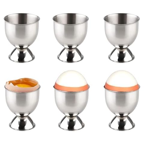 STOUCLA Stainless Steel Egg Cup Set Cover