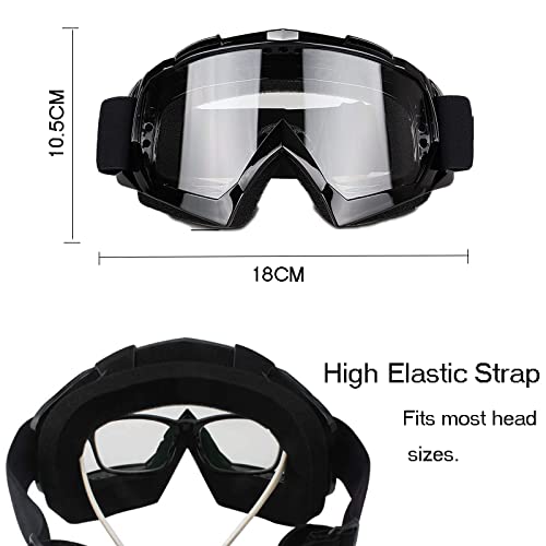 DMZK Gafas Protectoras Moto, Gafas Protectoras Ojos, Negro - Imagen 6