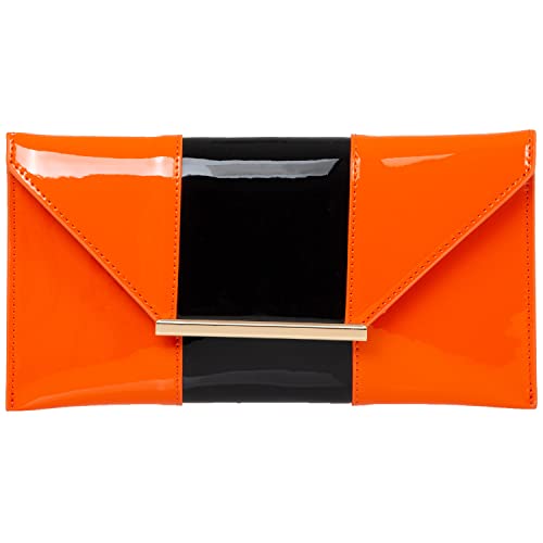 Image of JNB Faux Patent Leather Envelope Candy Clutch