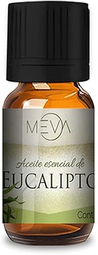 MEVA Aceites Esenciales para Difusores y Humidificadores de Aromas 5ml Varios Aromas y esencias para Elegir (Eucalipto)