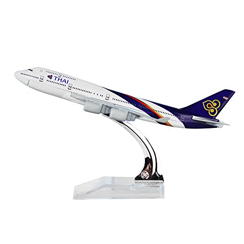 24-Hours Thailand Airways International Boeing 747 Alloy Metal Model Plane Birthday Gift Plane Models