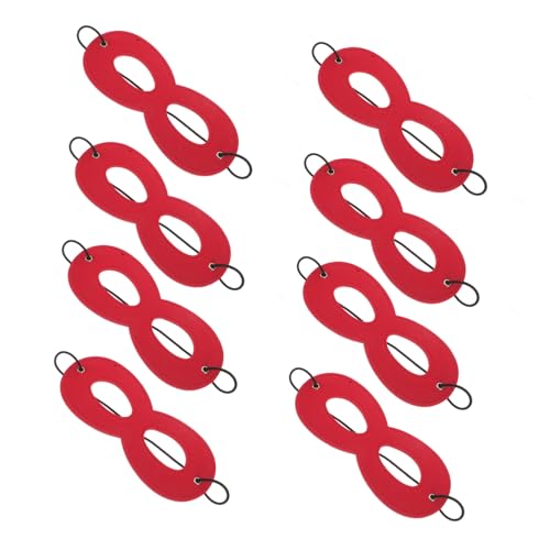 BESPORTBLE 10 Maschere per Occhi da Supereroe per Accessori per Costumi per Feste Tema e Celebrazioni Compleanno Design Misterioso e Versatile