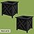 Lattice Design Outdoor Planter Box 2-Pack - 15.5” Square 16.5” Tall Black Decorative Plant Pots for Front Porch Decor - Flower Pots Outdoor Planters for Porch Patio or Garden Decor by Pure Garden