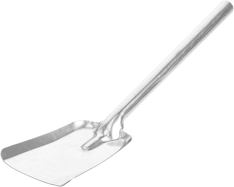 ABOOFAN Heavy Duty Fireplace Ash Shovel with 19.29 Inch Long Handle Stainless Steel Coal and Fire Pit Shovel for BBQ Stove and Fireplace Cleaning