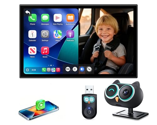 OTTOCAST Baby Car Camera Displaying on Car Screen,1080P Clear No-Glow Night Vision,Split-Screen Navigation,150°Wide Angle,Car Baby Monitor with...