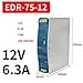 Rail Mounted Switch Power Supply EDR-75 120 150 240W-12 24V Output Industrial DIN Rail(24V,EDR-120)