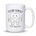 Personalized Dentist Mug, Future Dentist Mug, Custom Name Tooth Care Coffee Mug For Dental Student, Dental Graduation Mug Gift, Dentist Cup, Dental School Mug, Dentist Ceramic Mugs 11oz 15oz