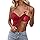 Camisole Femme Débardeur avec Soutien Debardeur Gorge Integre sans Bretelles Haut Blanc Chic Forme Ajustable Top Ete Noir Rembourré Invisible pour Les Rendez-Vous Galants Débardeurs