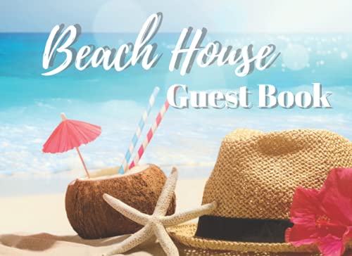 Beach House Guest Book, Visitor Guest Book, Guest Sign-in Book, Hotel Guest Book, Airbnb, Bed & Breakfast Guest Book