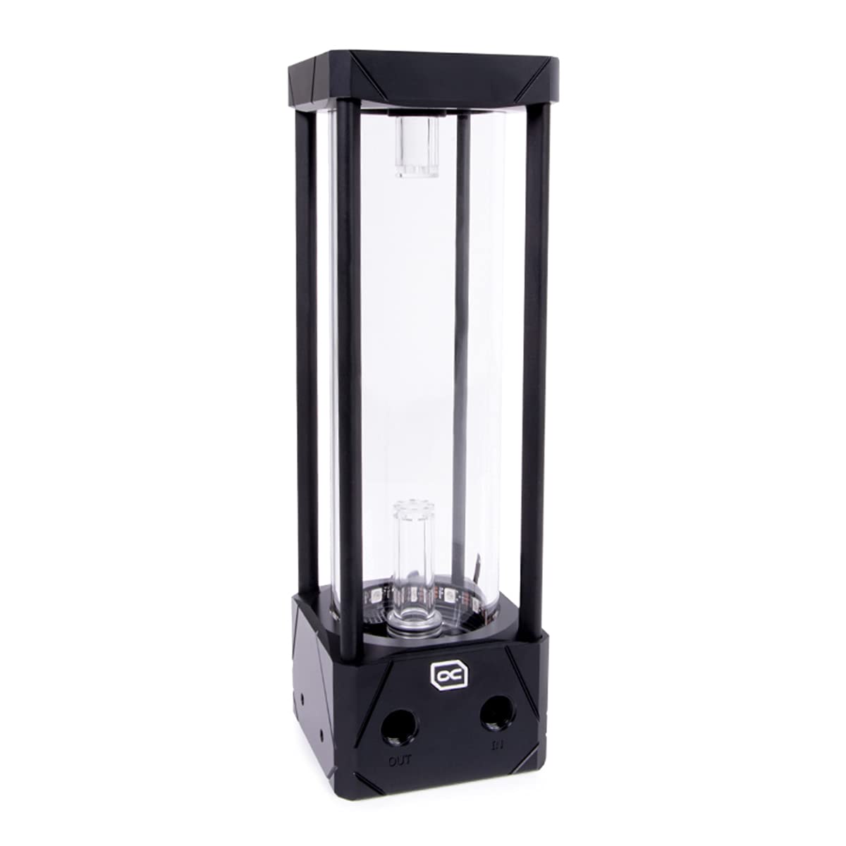 Eisbecher Aurora 250mm Glass Reservoir with D5 Body (Pump Not Included), Black/Acetal