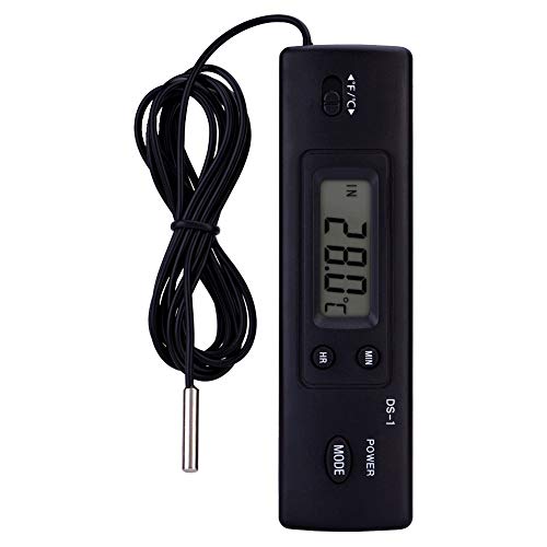 GXMZL Digitales Thermometer - Elektronisches LCD Digitales Temperaturmessgerät Thermometer Sondensensor Verkabelt for Kühlschrank