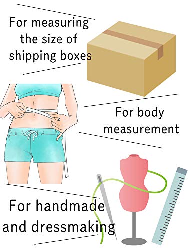 haoa Tape Measure for Body Measuring, 79Inch/2Meters Retractable Measuring Tape for Body Fabric Sewing,Measurements Dual Sided (Square,1 Pack) (Pale Pink)