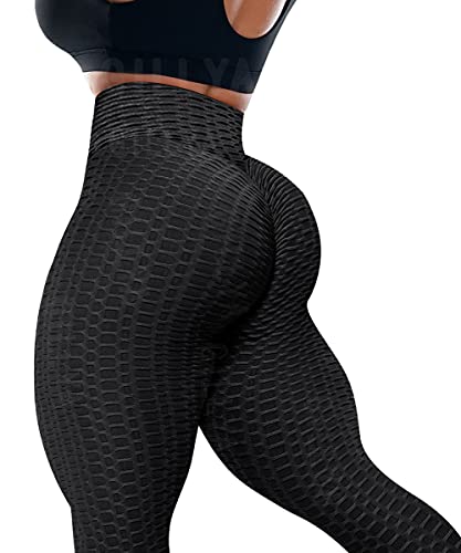 GILLYA Butt Lifting Capri Leggings for Women Anti Cellulite Scrunch Butt Capri Leggings Butt Lifter Leggings Capri
