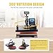 SHUOHAO Upgraded 15 in 1 Heat Press Machine for T-Shirts,Hats,Mugs,Pens &More 12x15 Inch Heat Press 360-Degree Rotation Swing Away Sublimation Machine Dual-Tube Tshirt Press Machine Digital Control