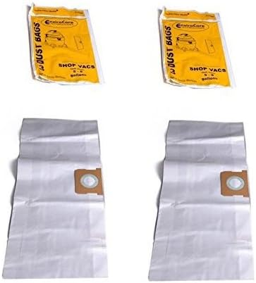 Shop Vac 5,6,8 Galon Catch Paper Bag 3+3 PK (6 Bags)# 9066100,712SW.