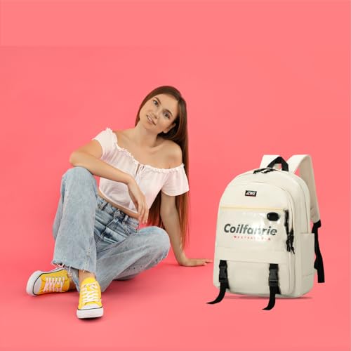 Image of Tinytot 30 Litre Japanese Korean Style School Bag Water-Resistant Laptop & Travel Backpack - Unisex Large 18 Inches Multipurpose Student Backpack for Boys & Girls, Men & Women