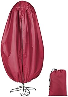 Sucpur Upright Christmas Tree Storage Bag,Tree Cover Bag for Artificial Tree up to 6 Feet Tall,Heavy Duty Oxford Xmas Holiday Tree Storage Containers,Waterproof,with Zipper&Drawstring, Red